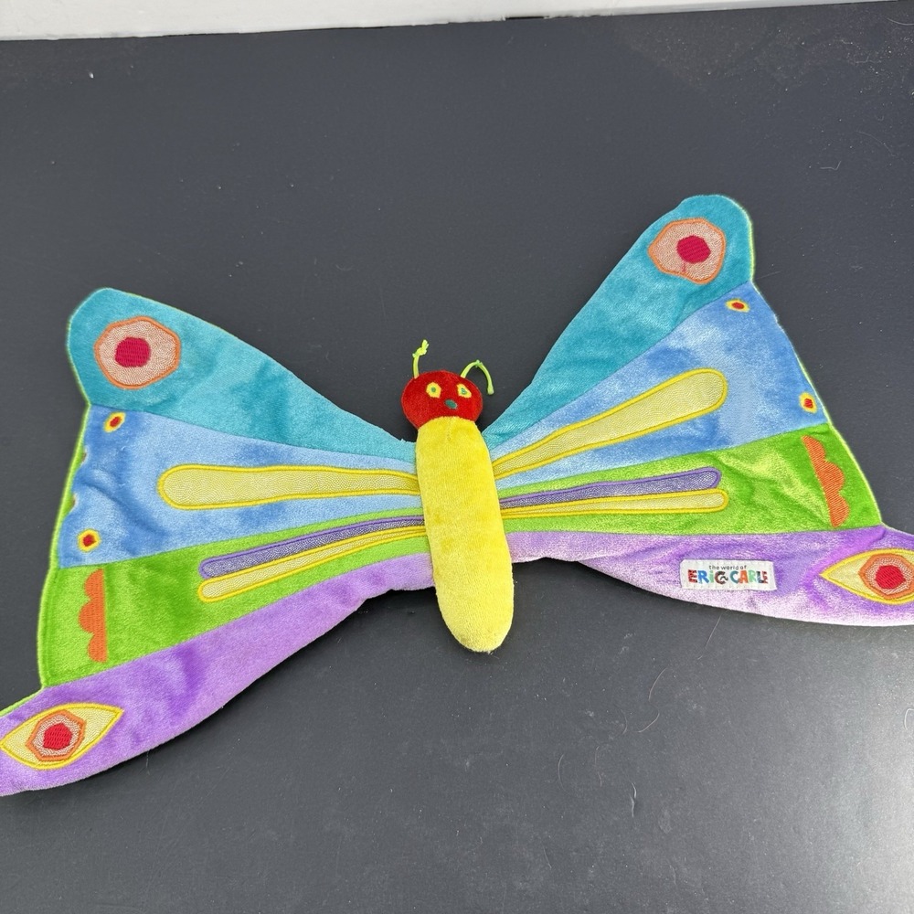 Very Hungry Caterpillar book by Eric Carle - Butterfly Hand Puppet Plush